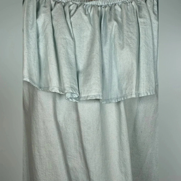 Paradise Off‎ The Shoulder Light Blue Ruffle Dress Small - Picture 3 of 7
